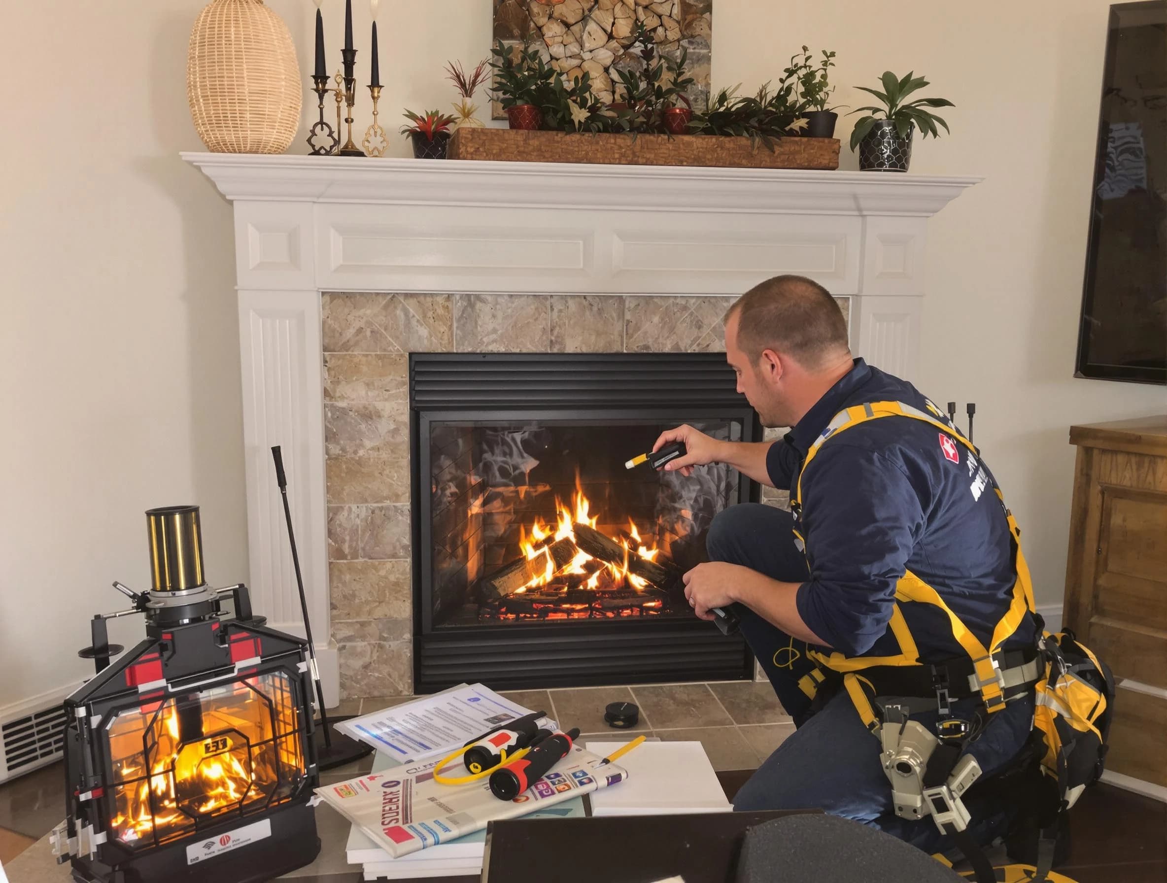 Safety-focused fireplace inspection by Warr Acres Chimney Sweep in Warr Acres, OK