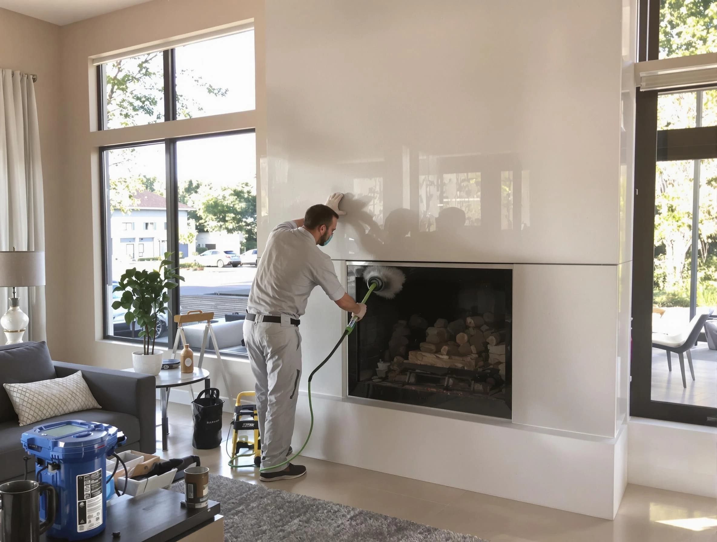 Warr Acres Chimney Sweep performing thorough soot removal in Warr Acres, OK